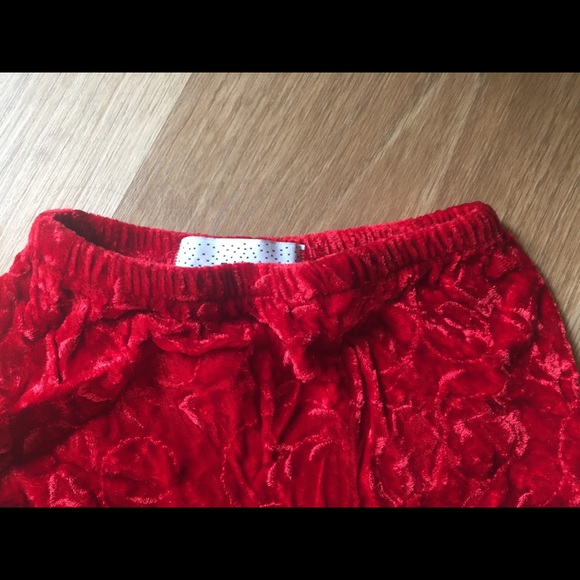 NWOT JM Originals 0-3mo Top+Pant Red Velvet Set - Picture 6 of 7